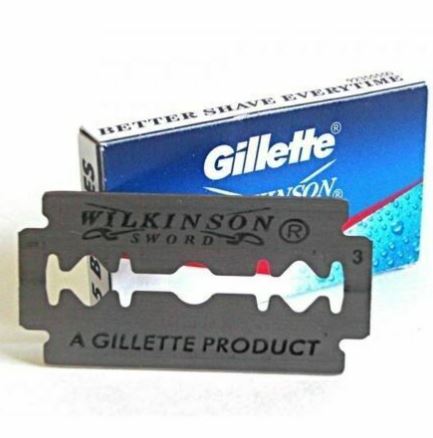 Gillette Wilkinson Sword Stainless Steel Double Edge Safety Razor Blad ...